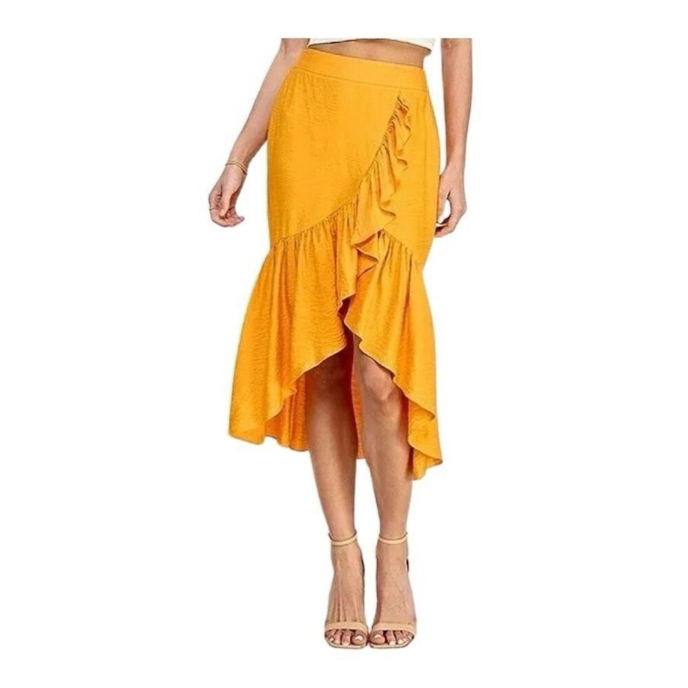 LULUMARI Anthropologie Lime Mermaid Maxi Skirt Size M - Picture 9 of 9